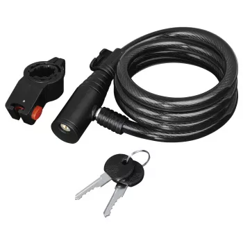 Hama 00178110 bike lock Black 1200 mm Cable lock