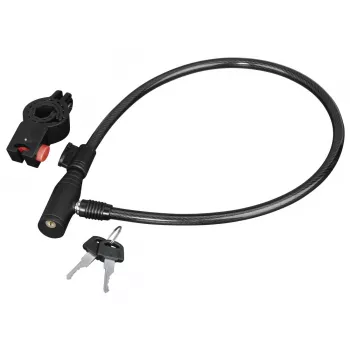 Hama 00178109 bike lock Black 650 mm Cable lock
