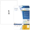 Self-adhesive label HERMA A4 Rectangle Permanent Transparent