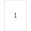 Self-adhesive label HERMA A4 Rectangle Permanent Transparent