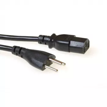 Power cord ACT Powercord Swiss plug - C13 black 2.5 m