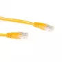 ACT Yellow 5 meter U/UTP CAT6A patch cable with RJ45 connectors