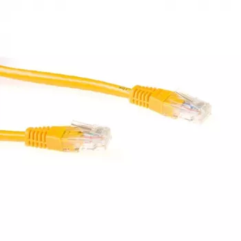 ACT Yellow 20 meter U/UTP CAT6A patch cable with RJ45 connectors