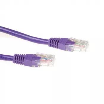 ACT Purple 20 meter U/UTP CAT6A patch cable with RJ45 connectors