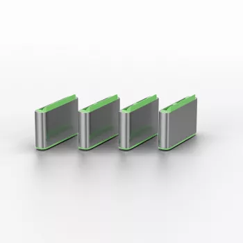 Lindy USB Type C Port Blockers (Without Key) - Pack of 10, Green
