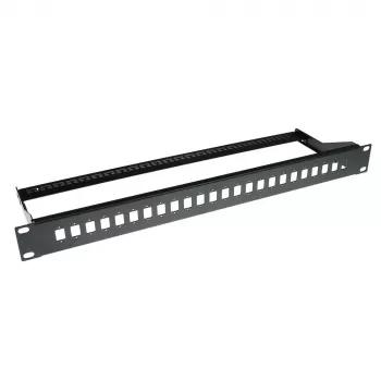 Fiber panel 24 ports unloaded ACT FA2047 Black