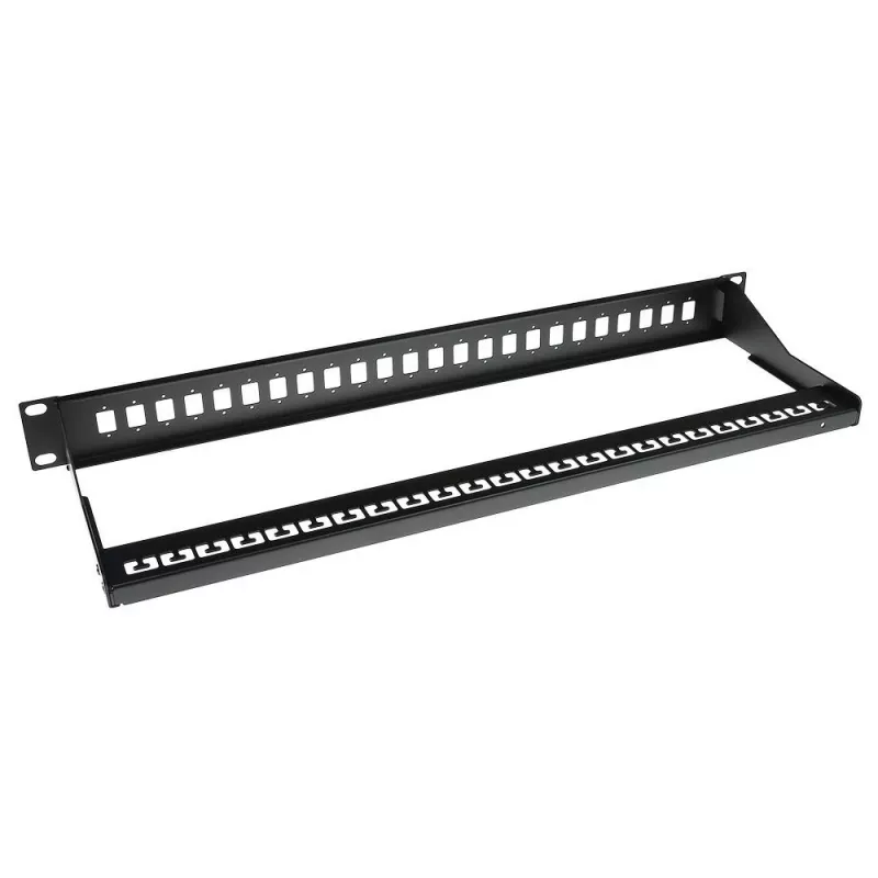 Fiber panel 24 ports unloaded ACT FA2047 Black