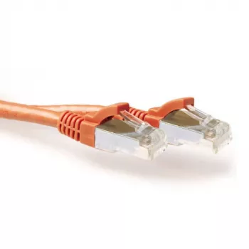 ACT Orange 7 meter LSZH SFTP CAT6A patch cable snagless with RJ45 connectors