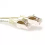 ACT Ivory 1.5 meter LSZH SFTP CAT6A patch cable snagless with RJ45 connectors