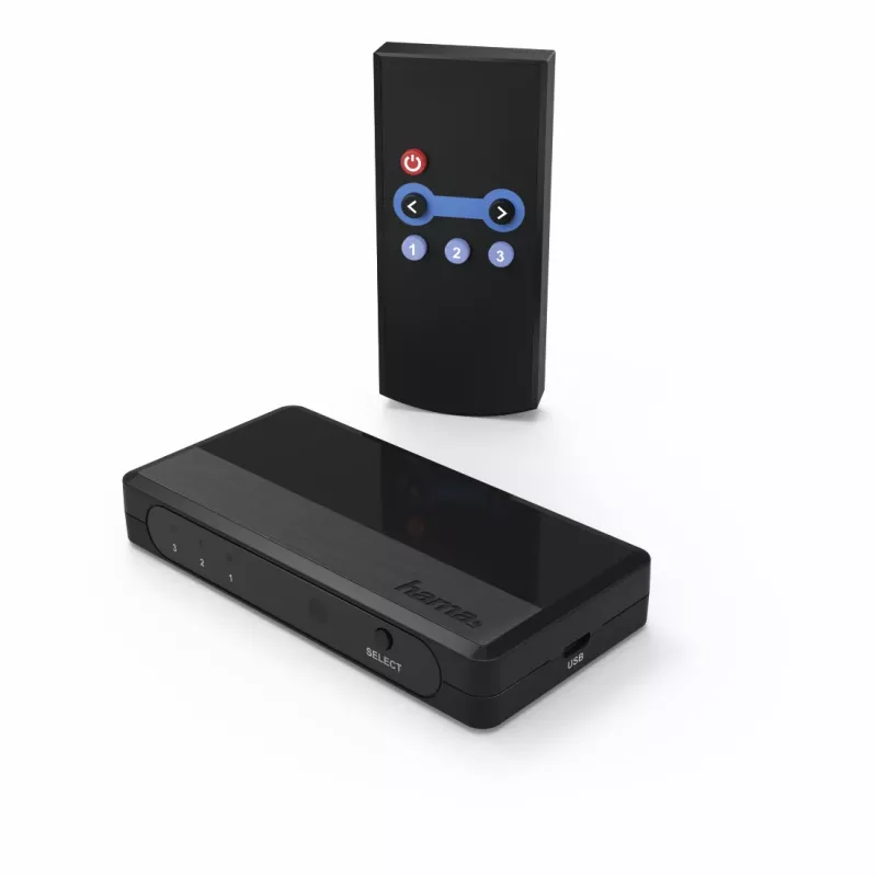 Hama 00121760 Video Switch HDMI Black 1080p DTS-HD Dolby Digital