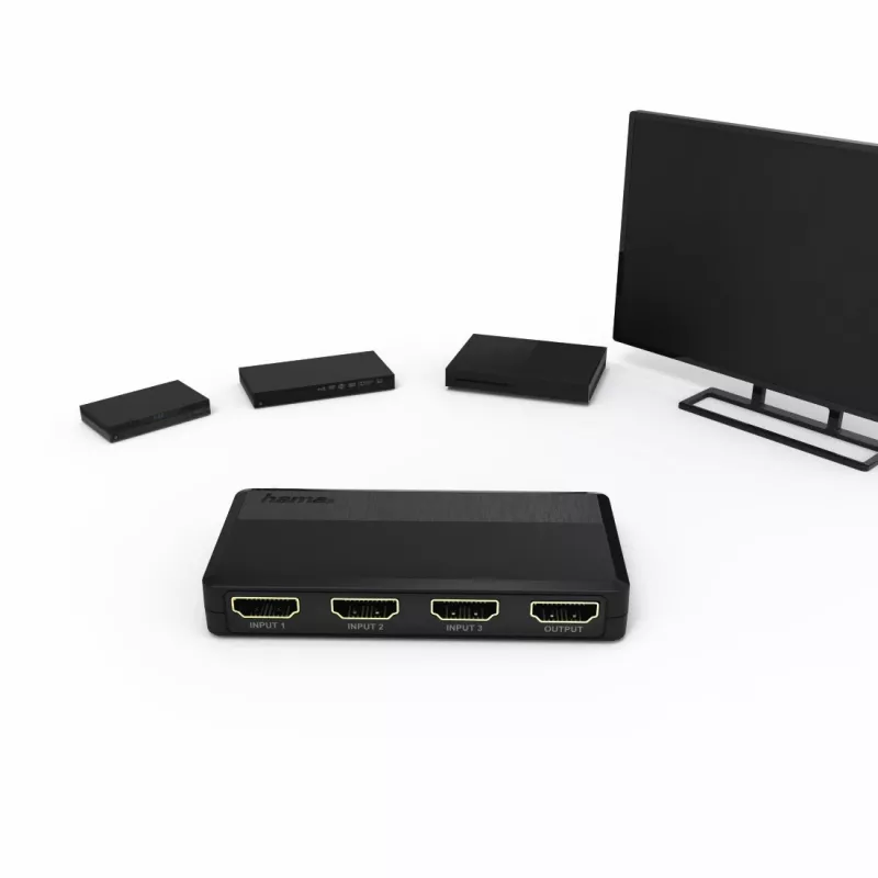 Hama 00121760 Video Switch HDMI Black 1080p DTS-HD Dolby Digital