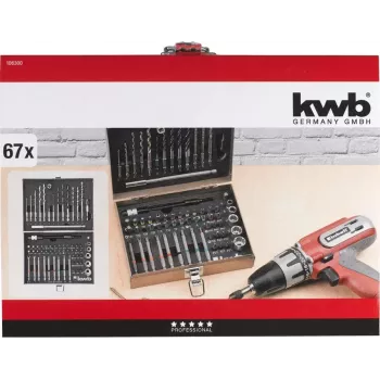 Drill bit set KWB 106300 67 pcs