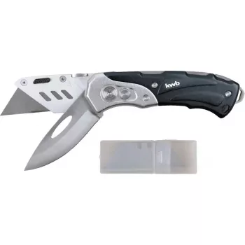 Multi-tool knife KWB 016910 Locking blade knife Black Drop point