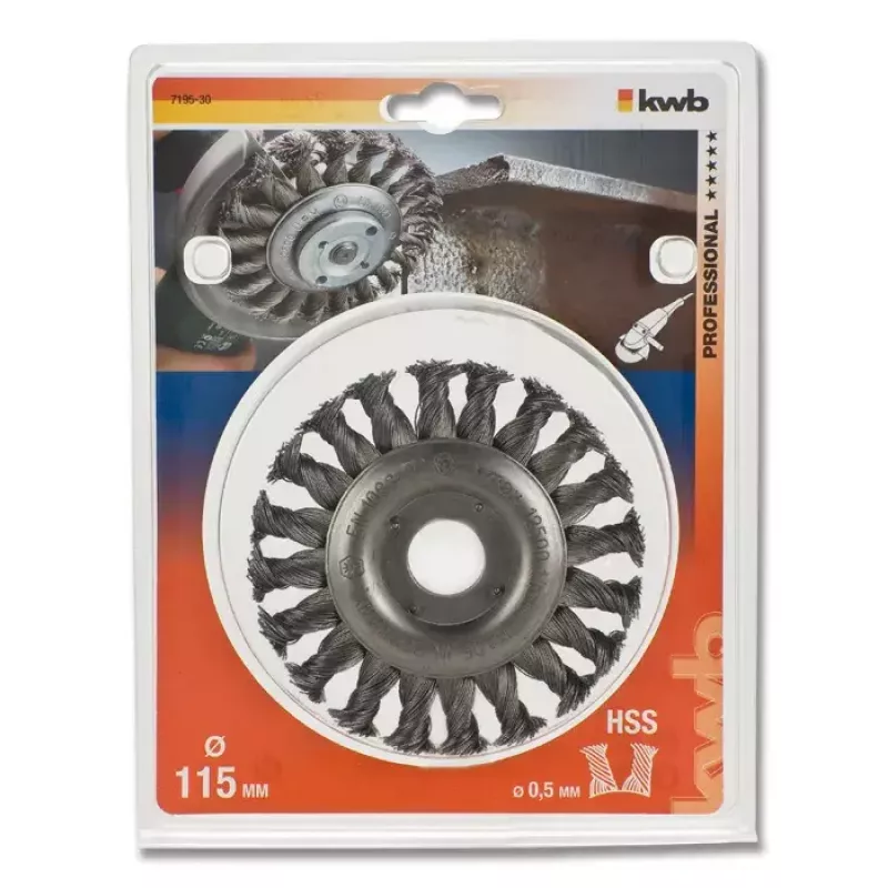 Wire wheel KWB 719530 11.5 cm