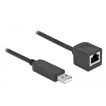 Serial Connection Cable DeLOCK 64164 USB 2.0 Type-A to RS-232 RJ45 1m black