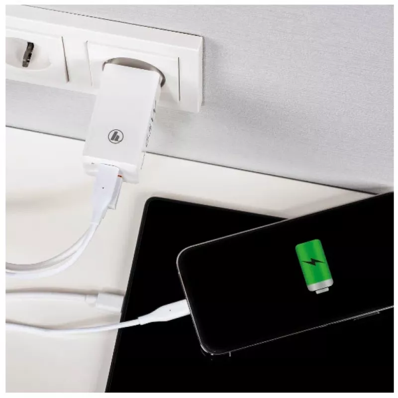 Hama 00139538 mobile device charger Laptop, Smartphone, Tablet White AC Fast charging Indoor