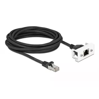 DeLOCK Network Extension Cable 5m Cat.6A S/FTP RJ45 Black