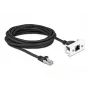 DeLOCK Network Extension Cable 5m Cat.6A S/FTP RJ45 Black