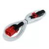 ACT Powercord C13 IEC Lock+ - C14 IEC Lock Dual Locking white 0.5 m, PC3606