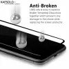 Tempered glass screen protector Kapsolo for iPhone 13 / iPhone 14 Max — curved 9H, fits up to 15.5 cm (6.1 inch)