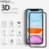 Tempered glass screen protector Kapsolo for iPhone 13 / iPhone 14 Max — curved 9H, fits up to 15.5 cm (6.1 inch)