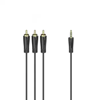 Hama 00205154 audio cable 1.5 m 3.5mm 3 x RCA Black