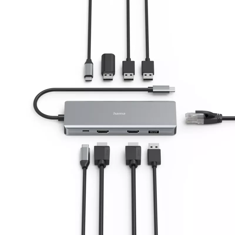 Hama CONNECT2Media USB Type-C 5000 Mbit/s Anthracite