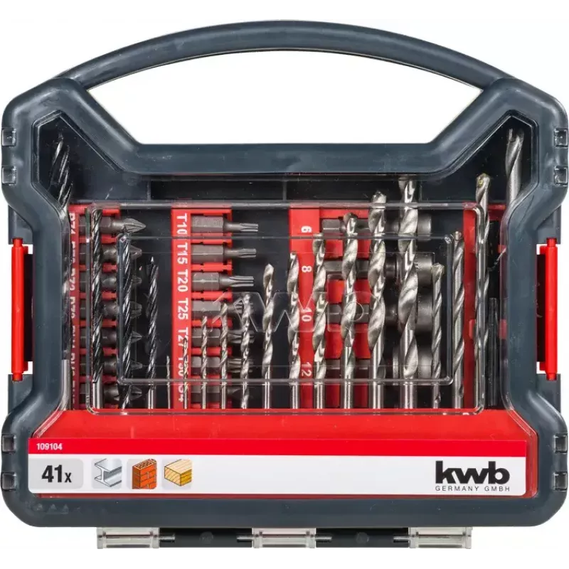 Screwdriver Bit Set KWB 109104 41 pcs Phillips Pozidriv Torx