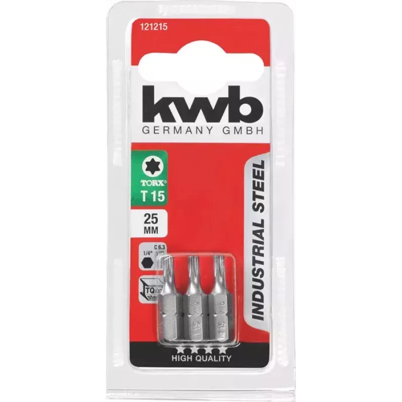 Screwdriver Bit KWB 121230 3 pcs Torx T30 25 mm