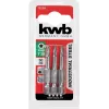 Drill Bit Set KWB 121325 3 pcs Stainless Steel 50 mm Length