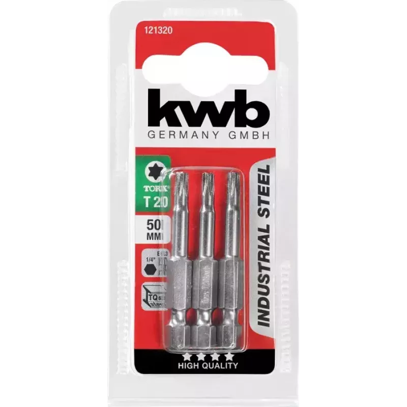 Drill Bit Set KWB 121325 3 pcs Stainless Steel 50 mm Length