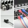 ACT Keystone Jack RJ45 CAT6 Unshielded toolless with shutter, black
