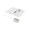 ACT Keystone Jack RJ45 CAT6 Shielded toolless with shutter Silver White