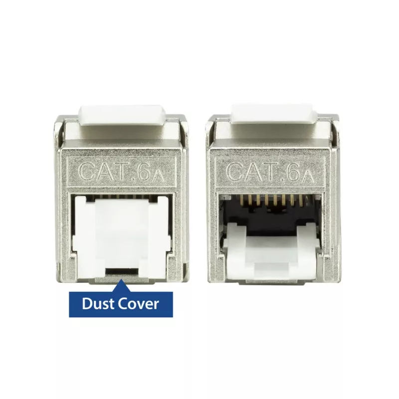 ACT Keystone Jack RJ45 CAT6A Shielded toolless with dust cover