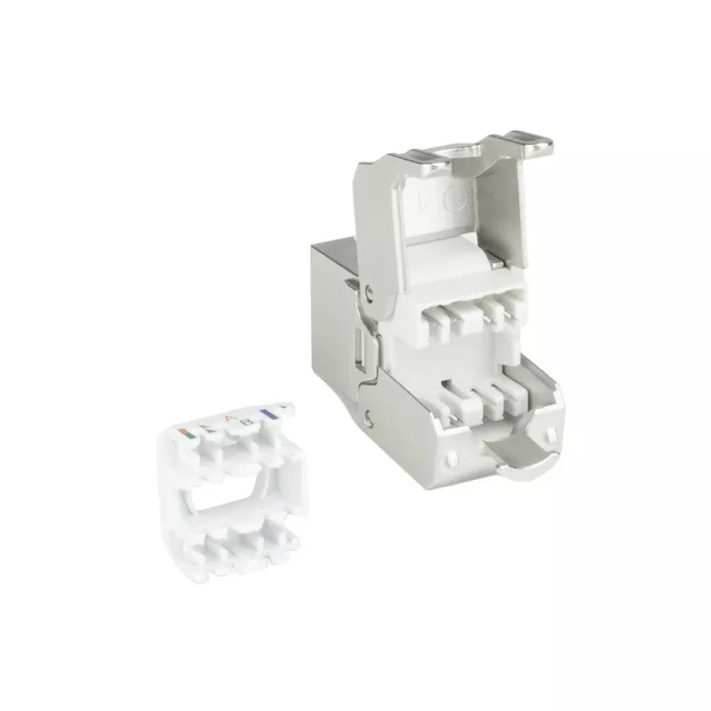 ACT Keystone Jack RJ45 CAT6A Shielded toolless with dust cover