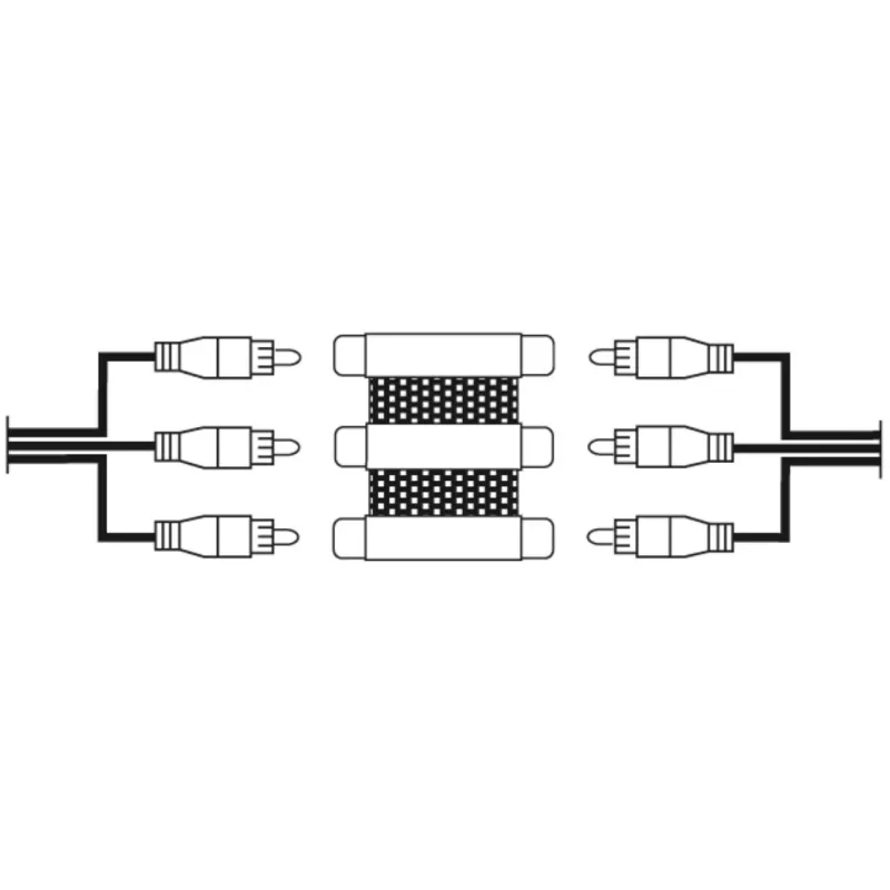 Hama 00205174 cable gender changer 3 x RCA
