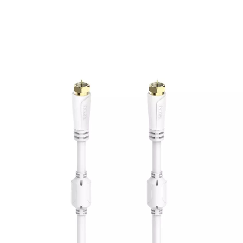 Hama 00205254 coaxial cable 7.5 m F White