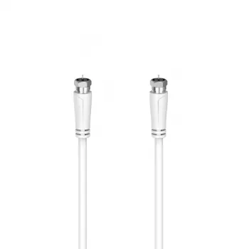Hama 00205256 coaxial cable 7.5 m F White