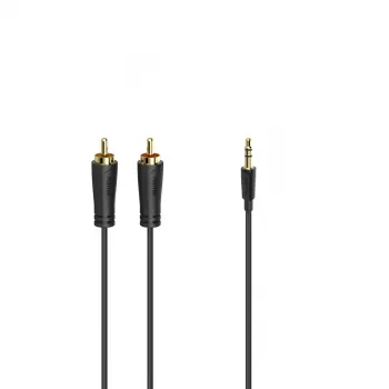 Hama 00205261 audio cable 3 m 2 x RCA 3.5mm Black