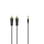 Hama 00205261 audio cable 3 m 2 x RCA 3.5mm Black