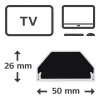 Hama 00220989 cable organizer Universal Cable duct White 1 pc(s)