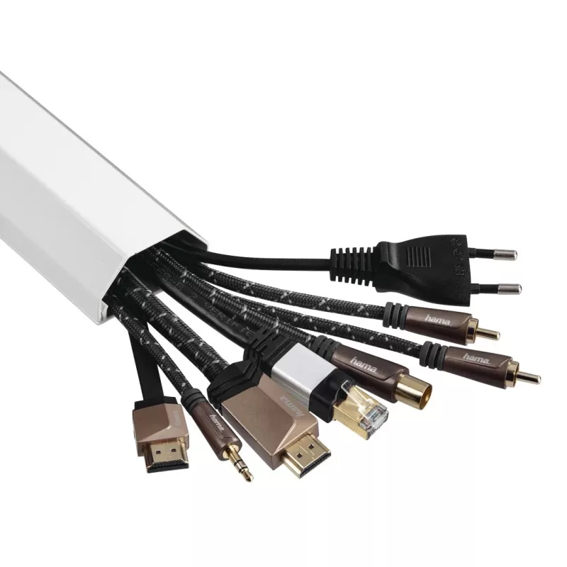 Hama 00220989 cable organizer Universal Cable duct White 1 pc(s)