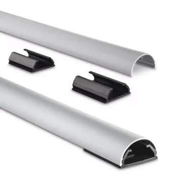 Hama 00220991 cable organizer Universal Cable duct Silver 1 pc(s)