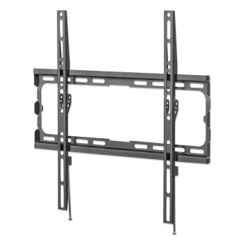 Manhattan Wall Mount for TV & Monitors (Fixed), For screens 32 inch to 55 inch, VESA compatibility: all between 200x200mm to 400x400mm - check the dimensions of the four mounting holes on back of screen to ensure it fits, Max 40kg, Black, Bracket