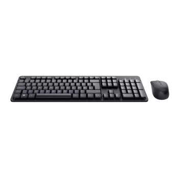 Trust TKM-360 keyboard Mouse included Office RF Wireless QWERTZ German Black