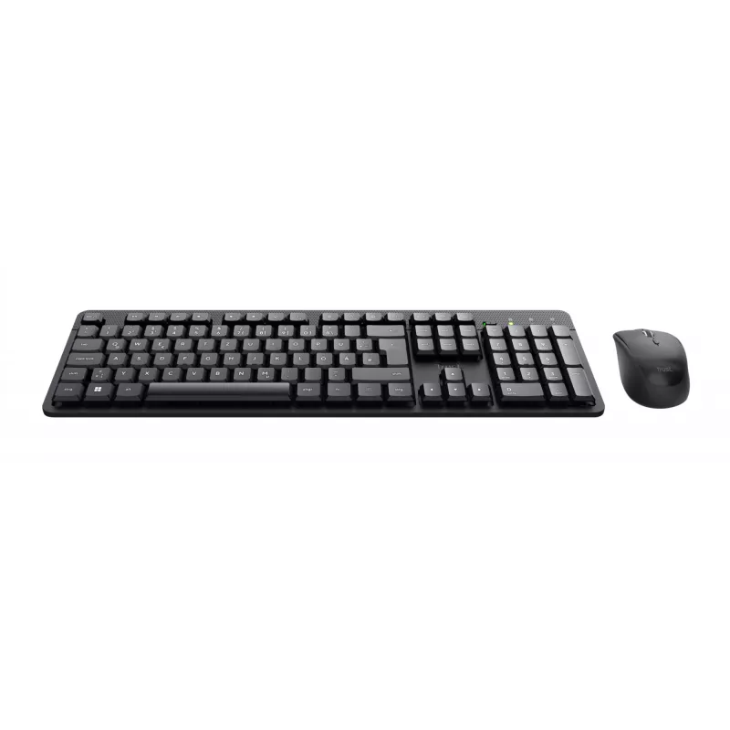 Trust TKM-360 keyboard Mouse included Office RF Wireless QWERTZ German Black