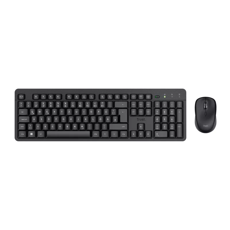 Trust TKM-360 keyboard Mouse included Office RF Wireless QWERTZ German Black
