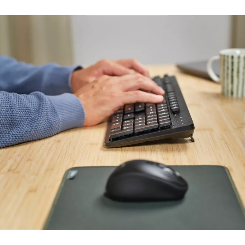 Trust TKM-360 keyboard Mouse included Office RF Wireless QWERTZ German Black