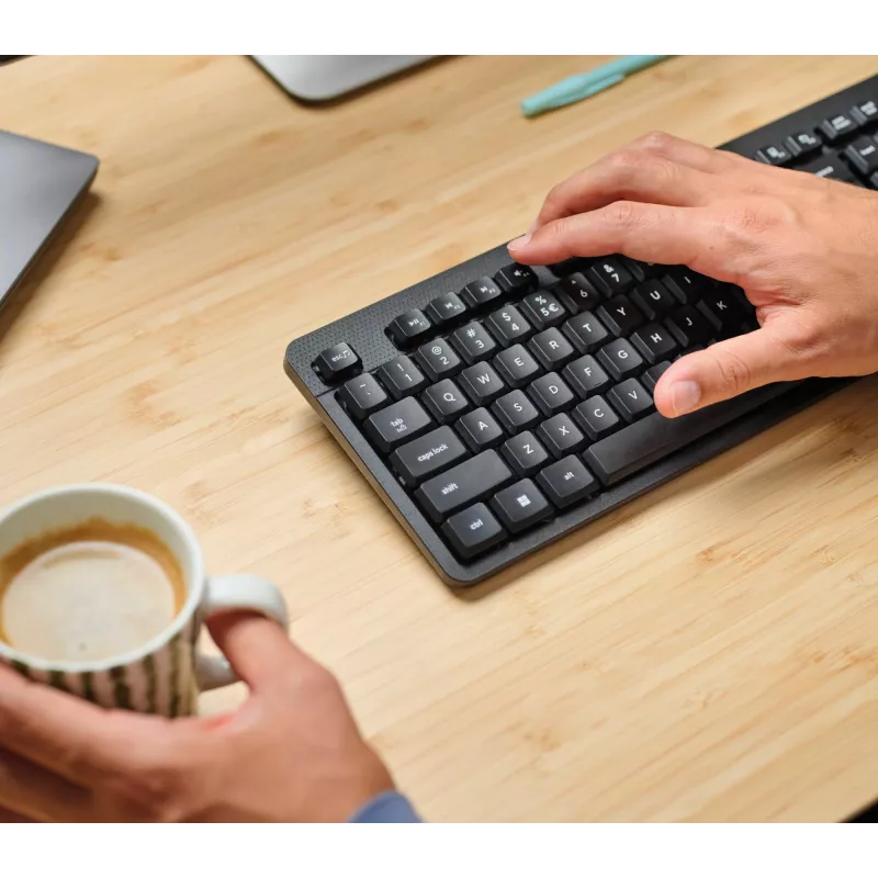 Trust TKM-360 keyboard Mouse included Office RF Wireless QWERTZ German Black