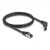 Network Cable DeLOCK RJ45 Cat.8.1 90° Upwards Angled 10m Black